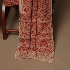 Natural dyed pedana kalamkari cotton 3pc unstitched dress