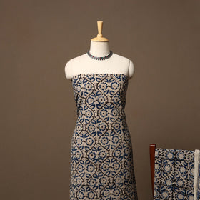 Natural dyed pedana kalamkari cotton 3pc unstitched dress