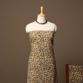 Natural dyed pedana kalamkari cotton 3pc unstitched dress