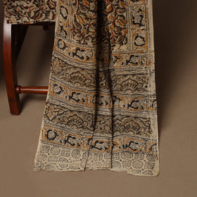 Natural dyed pedana kalamkari cotton 3pc unstitched dress