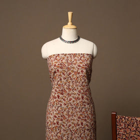 Natural dyed pedana kalamkari cotton 3pc unstitched dress