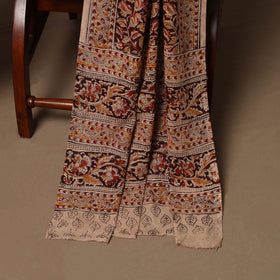 Natural dyed pedana kalamkari cotton 3pc unstitched dress