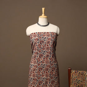 Natural dyed pedana kalamkari cotton 3pc unstitched dress
