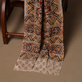 Natural dyed pedana kalamkari cotton 3pc unstitched dress