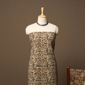 Natural dyed pedana kalamkari cotton 3pc unstitched dress