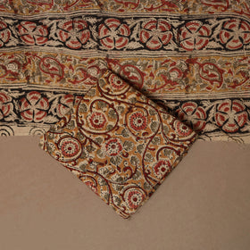 Natural dyed pedana kalamkari cotton 3pc unstitched dress