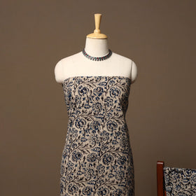 Natural dyed pedana kalamkari cotton 3pc unstitched dress