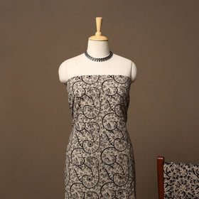 Natural dyed pedana kalamkari cotton 3pc unstitched dress