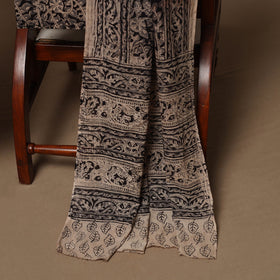 Natural dyed pedana kalamkari cotton 3pc unstitched dress