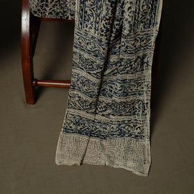 Natural dyed pedana kalamkari hand block print cotton 3pc