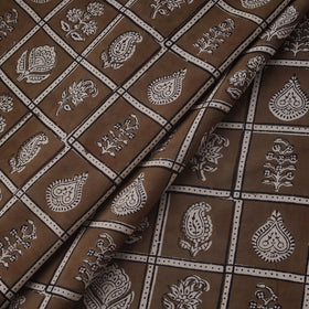 Natural dyed pure cotton hand block bagh print fabric 04
