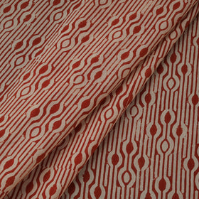 Natural dyed pure mul cotton hand block bagru print fabric