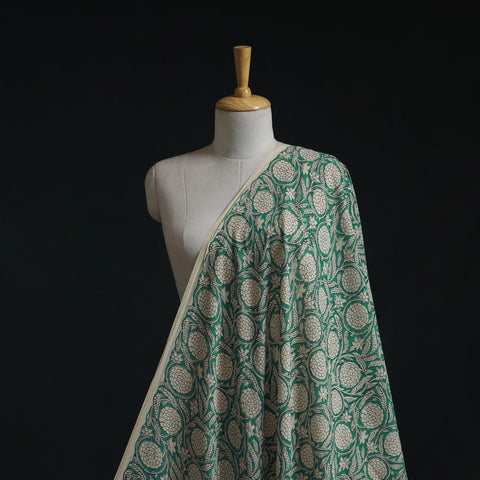 Natural dyed pure mul cotton hand block bagru print fabric