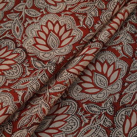 Natural dyed pure mul cotton hand block bagru print fabric