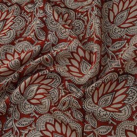 Natural dyed pure mul cotton hand block bagru print fabric