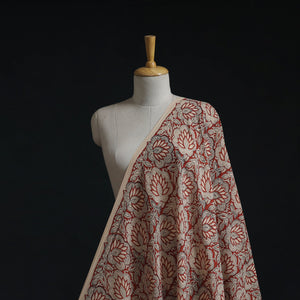 Natural dyed pure mul cotton hand block bagru print fabric