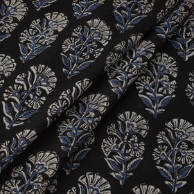 Natural dyed pure mul cotton hand block kalamkari bagru