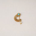  Brass Base Oxidised Antique Gold Finish Maharashtrian Nose Clip-on 