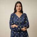Buy Bandhani Tie-Dye Cotton A-Line Kurta for Women