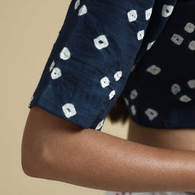Buy Bandhani Tie-Dye Cotton Stitched Blouse Online at iTokri.com