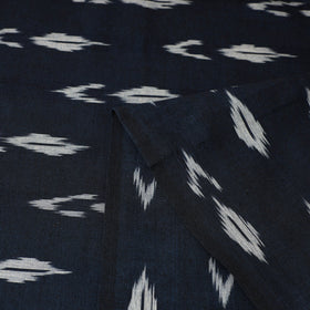  Cotton Navy Blue Pochampally Ikat Fabric Online in India