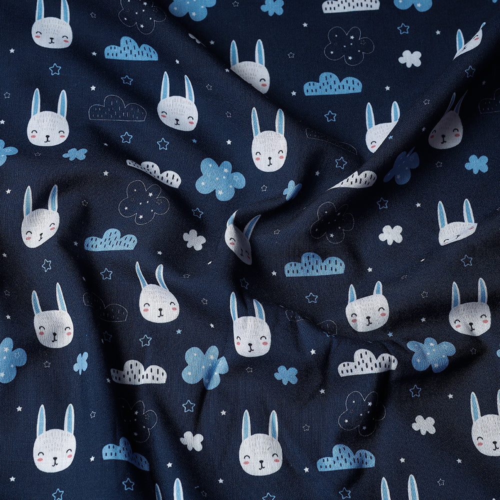  White Digital Printing Linen Fabric Online at iTokri.com