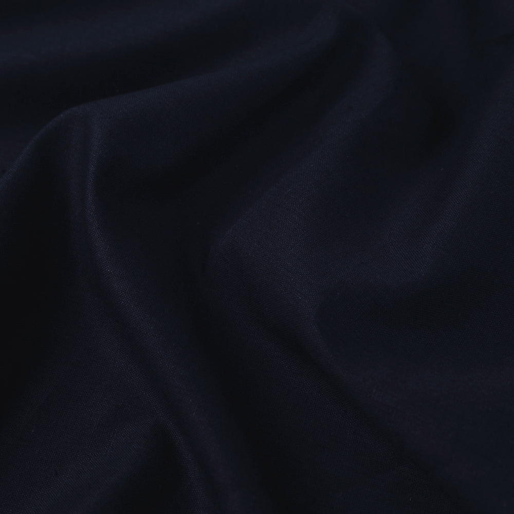 Navy blue - flex cotton prewashed plain fabric 06