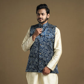 silk nehru jacket 