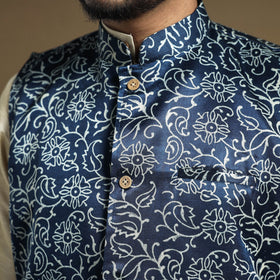 silk nehru jacket 