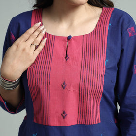 Buy Jacquared Cotton floral Kurta Online at iTokri.com