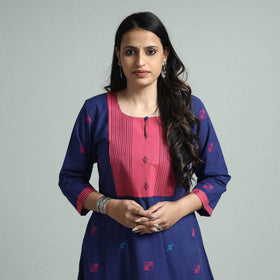 Buy Jacquared Cotton floral Kurta Online at iTokri.com