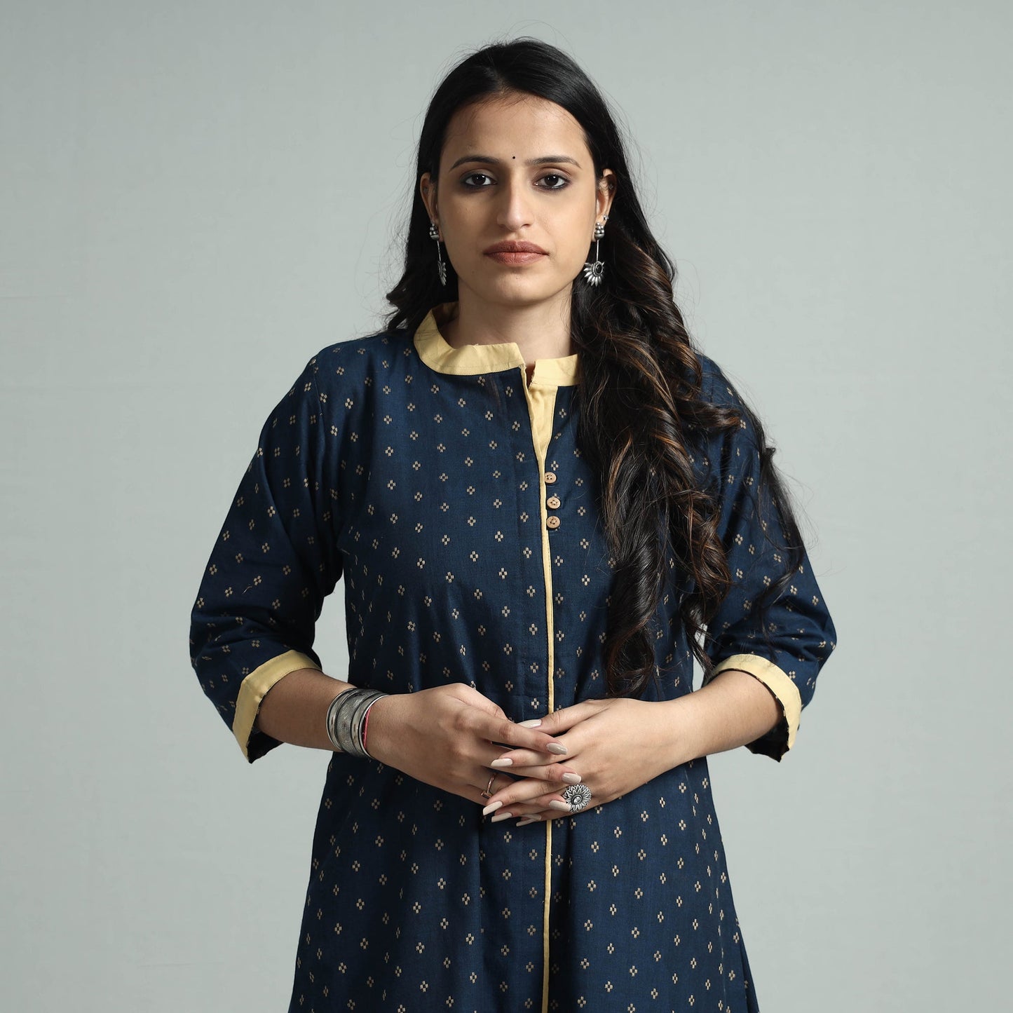 jacquard kurta