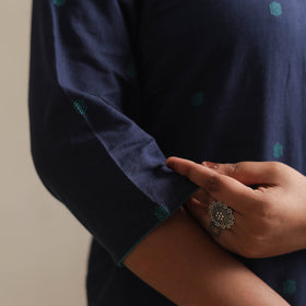 Buy Jacquard Cotton Straight Kurta for Women