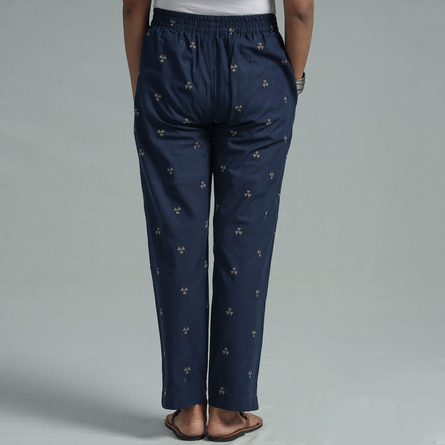 Buy Jacquard Weave Cotton Elasticated Pant Online at iTokri.com