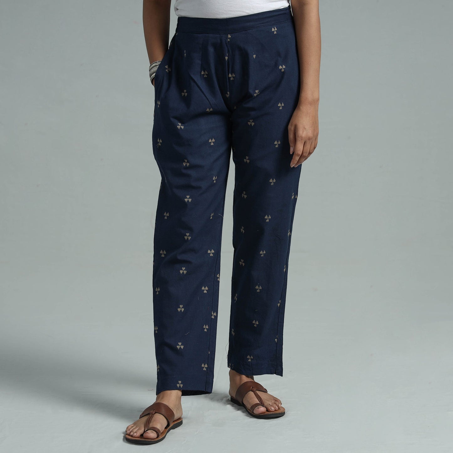 Buy Jacquard Weave Cotton Elasticated Pant Online at iTokri.com
