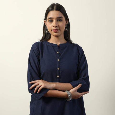 Buy  Jhiri Handloom Cotton Straight Long Kurta Online l iTokri.com