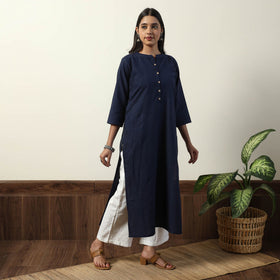 Buy  Jhiri Handloom Cotton Straight Long Kurta Online l iTokri.com