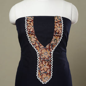  Blue Kanchipuram Patchwork Cotton Kurta Material