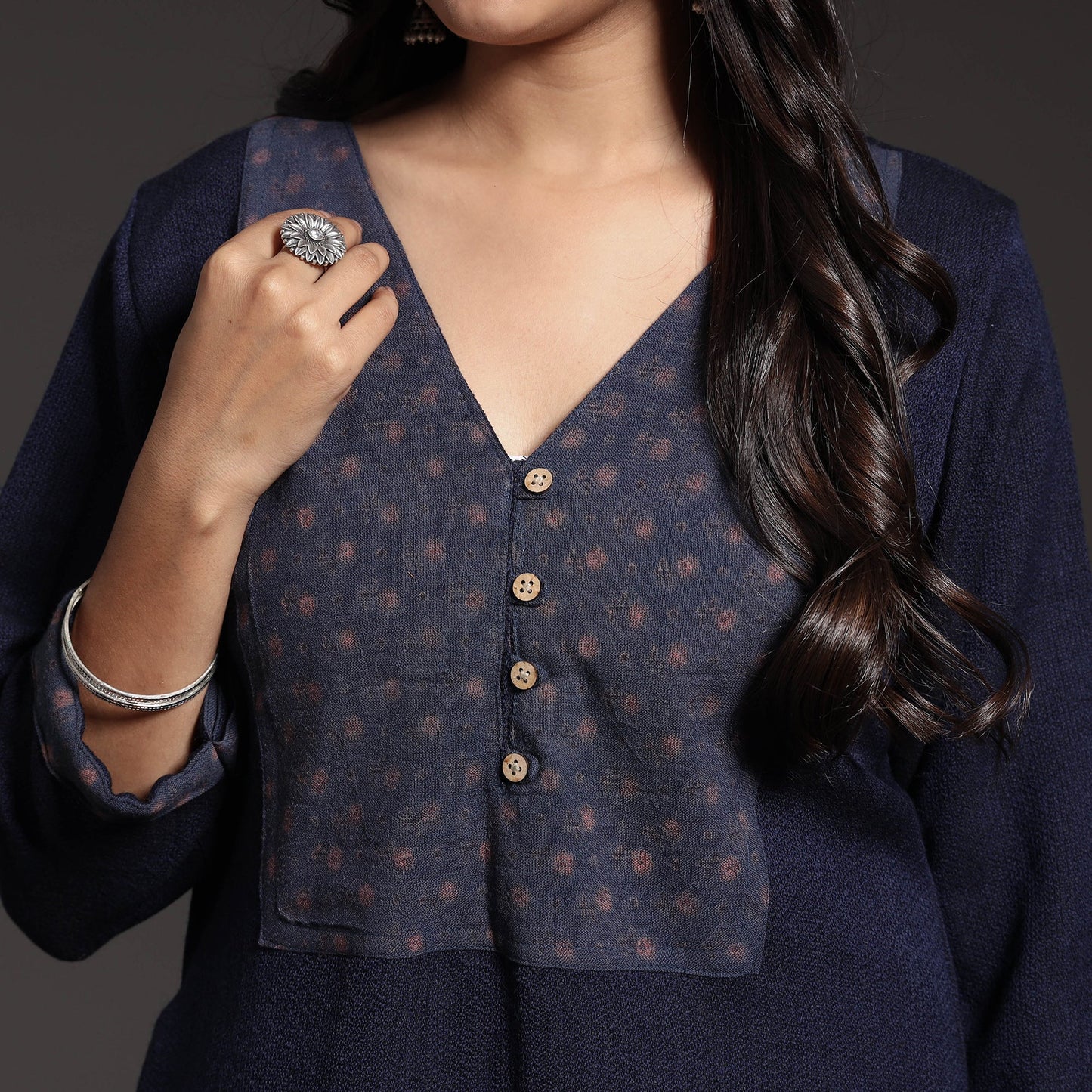 Kumaun Handwoven Straight Merino Woolen Kurta for Women