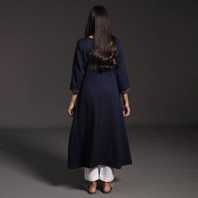 Kumaun Handwoven Straight Merino Woolen Kurta for Women