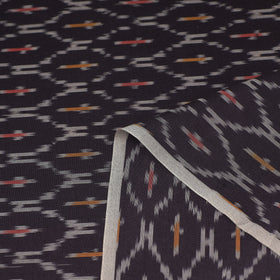  Navy Blue Mercerised Cotton Pochampally Ikat Fabric