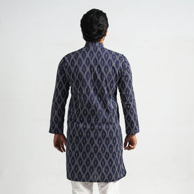 Buy Pochampally Ikat Cotton Men Long Kurta Online at iTokri.com
