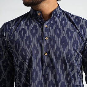 Buy Pochampally Ikat Cotton Men Long Kurta Online at iTokri.com