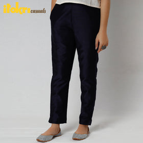Buy Silk Tapered Casual Pant for Women Online at iTokri.com