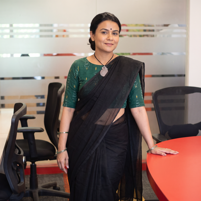 Black Nazaakat Kota Doria Cotton Plain Saree with Blouse & Jewellery Set, draped and worn by a woman, AI visual of the saree, iTokri