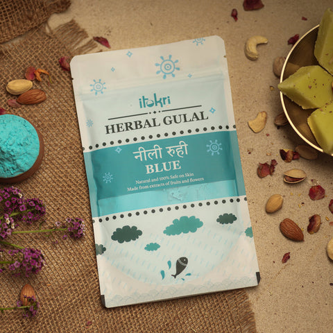  Blue Organic Herbal Gulal Holi Colour (100gm)