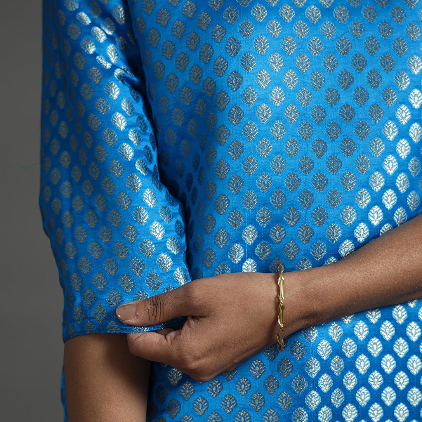  Elegant Banarasi Brocade Silk Kurta with Pant Set 