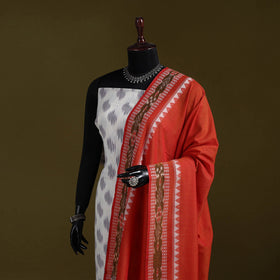 Odisha ikat cotton sambalpuri dupatta 06 - handcrafted