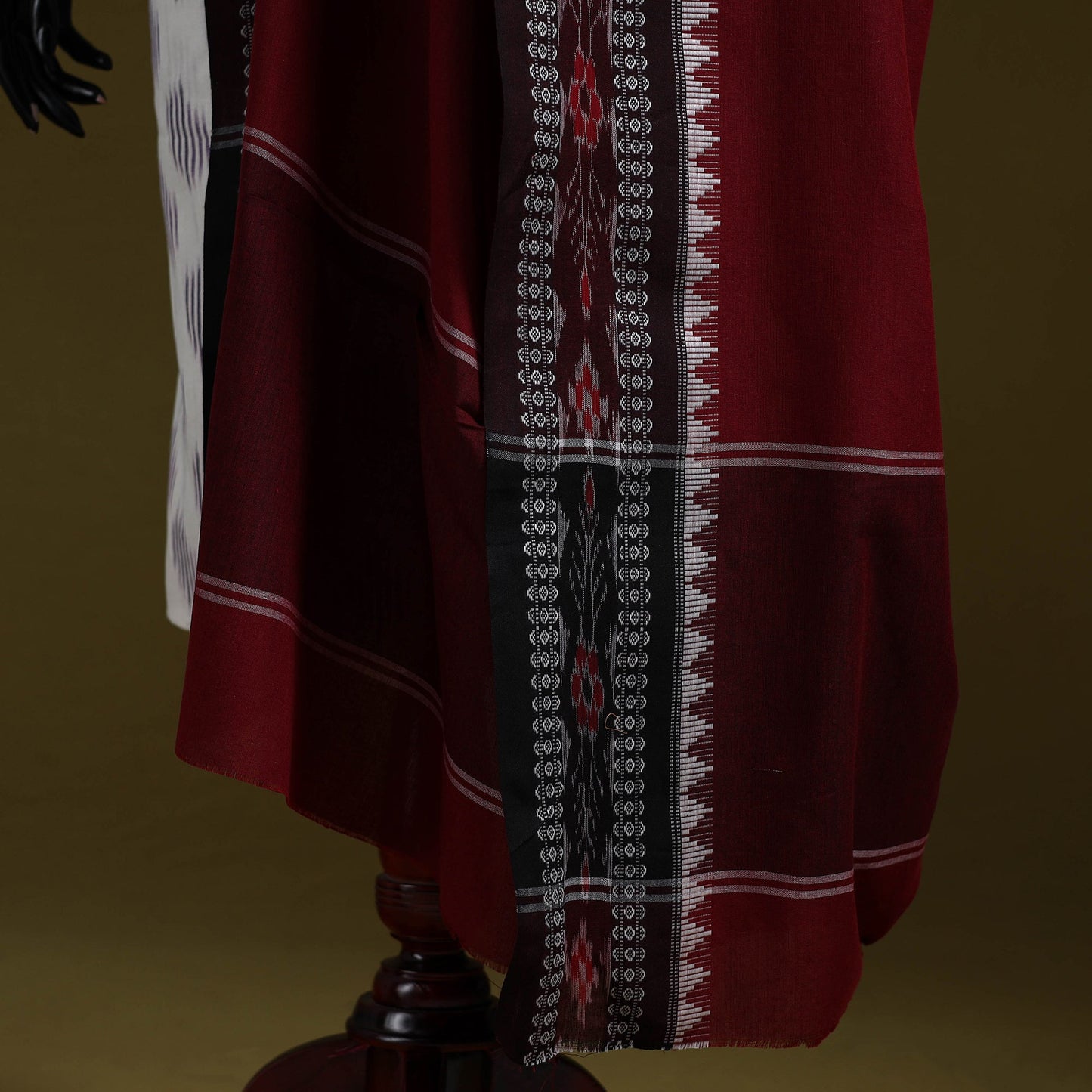 Odisha ikat cotton sambalpuri dupatta 09 - handcrafted