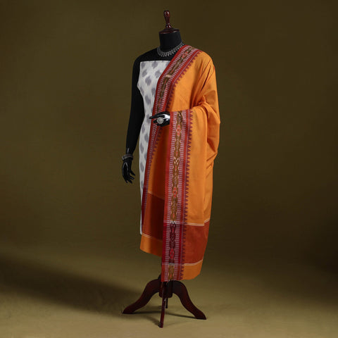 Odisha ikat cotton sambalpuri dupatta 10 - handcrafted